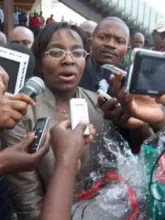 Victoire Ingabire face à la presse